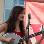 Bethany Kelly with The Band of Kellys at Wide Open Bluegrass 2016 - photo © Tara Linhardt