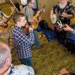 Jamming at 2014 Wide Open Bluegrass - photo by Todd Powers