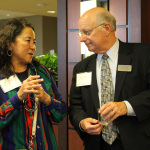 Trisha Tubbs and Ron Raxter at the Leadership Bluegrass Master Class at World of Bluegrass 2015 - photo by Becky Johnson