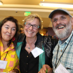 Marian Levy, Louisa Branscomb, and Ken Irwin at the Leadership Bluegrass Master Class at World of Bluegrass 2015 - photo by Becky Johnson