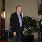 Paul Schiminger addresses the audience at the Leadership Bluegrass Master Class at World of Bluegrass 2015 - photo by Becky Johnson