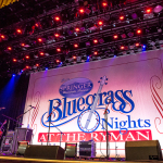 The stage before the Yonder Mountain String Band show at The Ryman (July 3, 2014) - photo by Todd Powers
