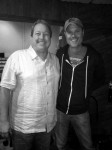 Russell Moore and Barry bales at the IIIrd Tyme Out tracking sessions for Timeless Hits From the Past Bluegrassed
