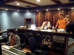 IIIrd Tyme Out listening to playbacks at Sound Emporium in Nashville - October 2012