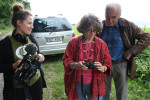 Filmmaker Shara Lange, writer Ruth Ellen Gruber and Godfather of Czech bluegrass, Marko Čermák filming in the Czech Republik in 2011 Filmmaker Shara Lange, writer Ruth Ellen Gruber and Godfather of Czech bluegrass, Marko Čermák filming in the Czech Republik in 2011