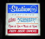 The Station Inn sign - photo by Ted Lehmann