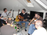 Chris Jones jamming with some fine Prague grassers