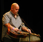 Phil Leadbetter with Dale Ann Bradley at Festival of the Bluegrass 2013 - photo by Valerie Gabehart