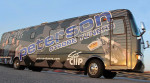 Nu-Blu's new bus, sponsored by Peterson Tuners
