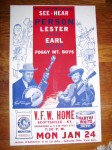 Flatt & Scruggs poster from Hatch Show Print