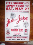 Jim & Jesse poster from Hatch Show Print