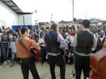 Henhouse Prowlers perform in West Point, Liberia