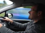 Stephen Mougin tries right hand drive in the UK