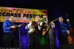 Terry Poirier on bass with The Spinney Brothers at the 2014 New Years Bluegrass Festival - photo by Bill Warren