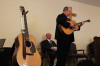 James Alan Shelton playing at George Shuffler's funeral in Valdese, NC (4/9/14) - photo by Becky Taylor