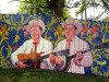 Street mural of Flatt & Scruggs by Scott Guion