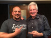 Frank Solivan and Del McCoury in the studio