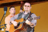Kameron Keller and Junior Sisk at the Chantilly Farm Bluegrass Festival (May 2015) - photo by Judith Burnette