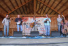 The Lonesome River Band performs Thursday, Aug. 13 at the Gettysburg Bluegrass Festival. From left are Mike Hartgrove, Sammy Shelor, Brandon Rickman, Jesse Smathers and Barry Reed - photo by Andy Flynn