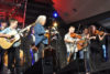 Presley Barker, Carson Peters, and Kitty Amaral perform with Ricky Skaggs at Houstonfest 2016 - photo by Keith Brown