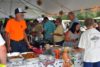 Pot luck dinner at the 2016 Nothin' Fancy Festival - photo © Bill Warren