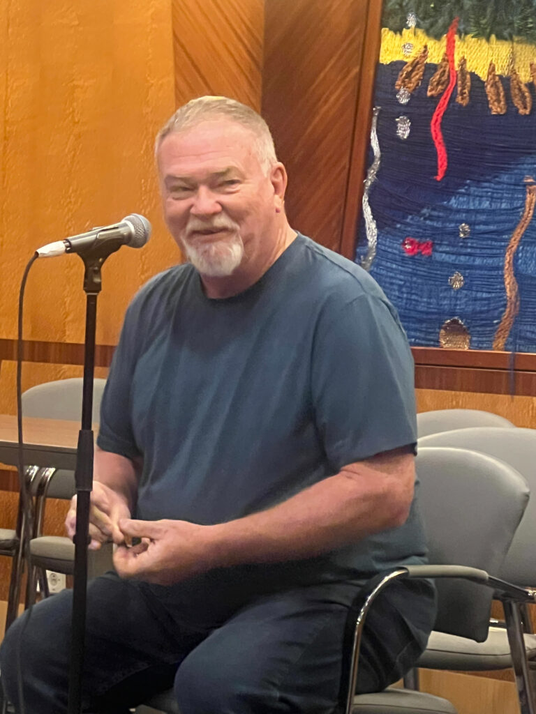 Dale Perry leads a banjo workshop on Danny Stewart's Bluegrass Cruise 2026 - photo © Sandy Hatley